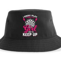 Darts Girl Dart Lover Woman Sustainable Bucket Hat