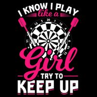 Darts Girl Dart Lover Woman Drawstring Bag