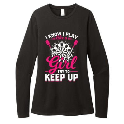 Darts Girl Dart Lover Woman Womens CVC Long Sleeve Shirt