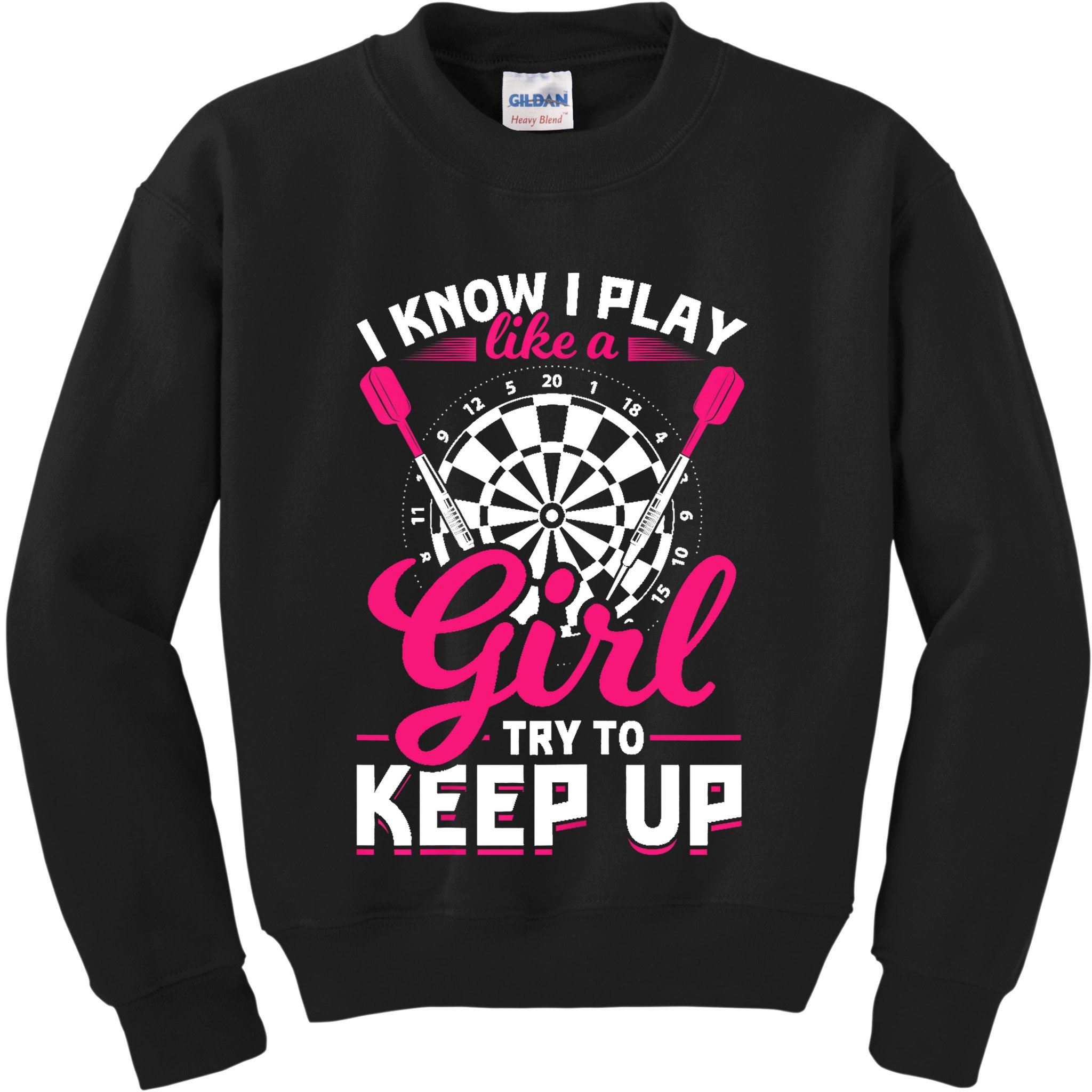 Darts Girl Dart Lover Woman Kids Sweatshirt