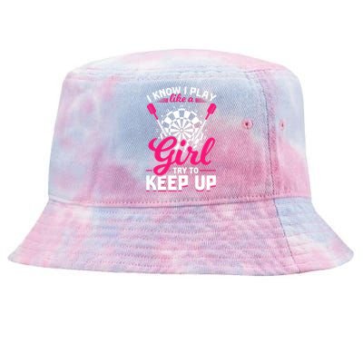 Darts Girl Dart Lover Woman Tie-Dyed Bucket Hat