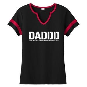 Daddd Gift Dads Against Daughters Dating Democrats Meaningful Gift Ladies Halftime Notch Neck Tee