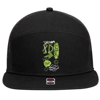 Dream Graffiti 7 Panel Mesh Trucker Snapback Hat