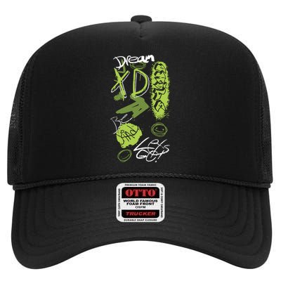 Dream Graffiti High Crown Mesh Back Trucker Hat