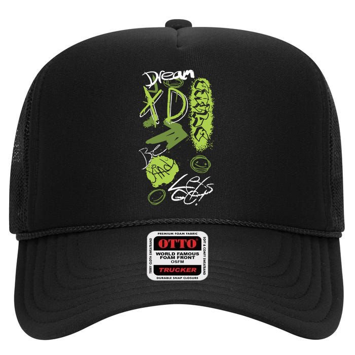 Dream Graffiti High Crown Mesh Back Trucker Hat