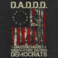 Daddd Gun Dads Against Daughters Dating Democrats On Back Cool Comfort Performance Bucket Hat