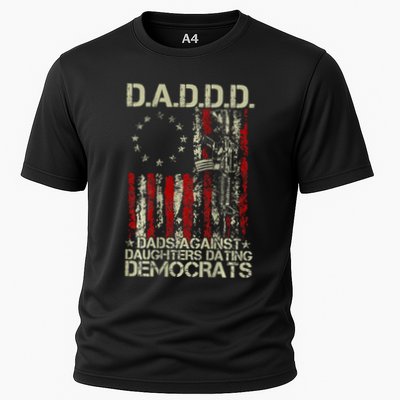 Daddd Gun Dads Against Daughters Dating Democrats On Back Cooling Performance Crew T-Shirt