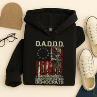 Daddd Gun Dads Against Daughters Dating Democrats On Back Hoodie