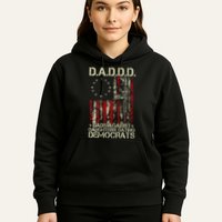 Daddd Gun Dads Against Daughters Dating Democrats On Back Hoodie