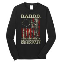 Daddd Gun Dads Against Daughters Dating Democrats On Back Long Sleeve Shirt