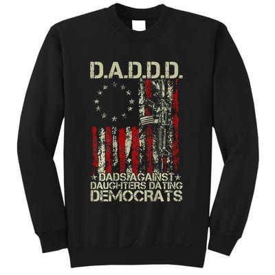 Daddd Gun Dads Against Daughters Dating Democrats On Back Sweatshirt