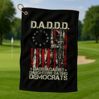 Daddd Gun Dads Against Daughters Dating Democrats On Back Golf Towel