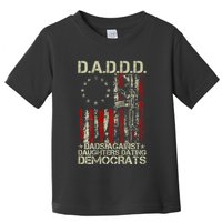 Daddd Gun Dads Against Daughters Dating Democrats On Back Toddler T-Shirt