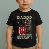 Daddd Gun Dads Against Daughters Dating Democrats On Back Toddler T-Shirt