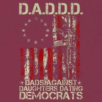 Daddd Gun Dads Against Daughters Dating Democrats On Back 16oz Travel Tumbler
