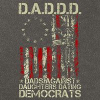 Daddd Gun Dads Against Daughters Dating Democrats On Back Cotton Canvas Backpack