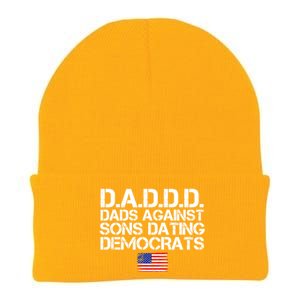 Daddd Gift Dads Against Sons Dating Democrats Gift Knit Cap Winter Beanie