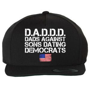 Daddd Gift Dads Against Sons Dating Democrats Gift Wool Snapback Cap