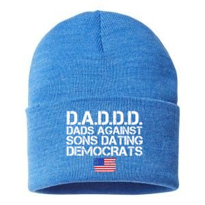 Daddd Gift Dads Against Sons Dating Democrats Gift Sustainable Knit Beanie