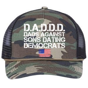 Daddd Gift Dads Against Sons Dating Democrats Gift Retro Rope Trucker Hat Cap