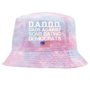 Daddd Gift Dads Against Sons Dating Democrats Gift Tie-Dyed Bucket Hat