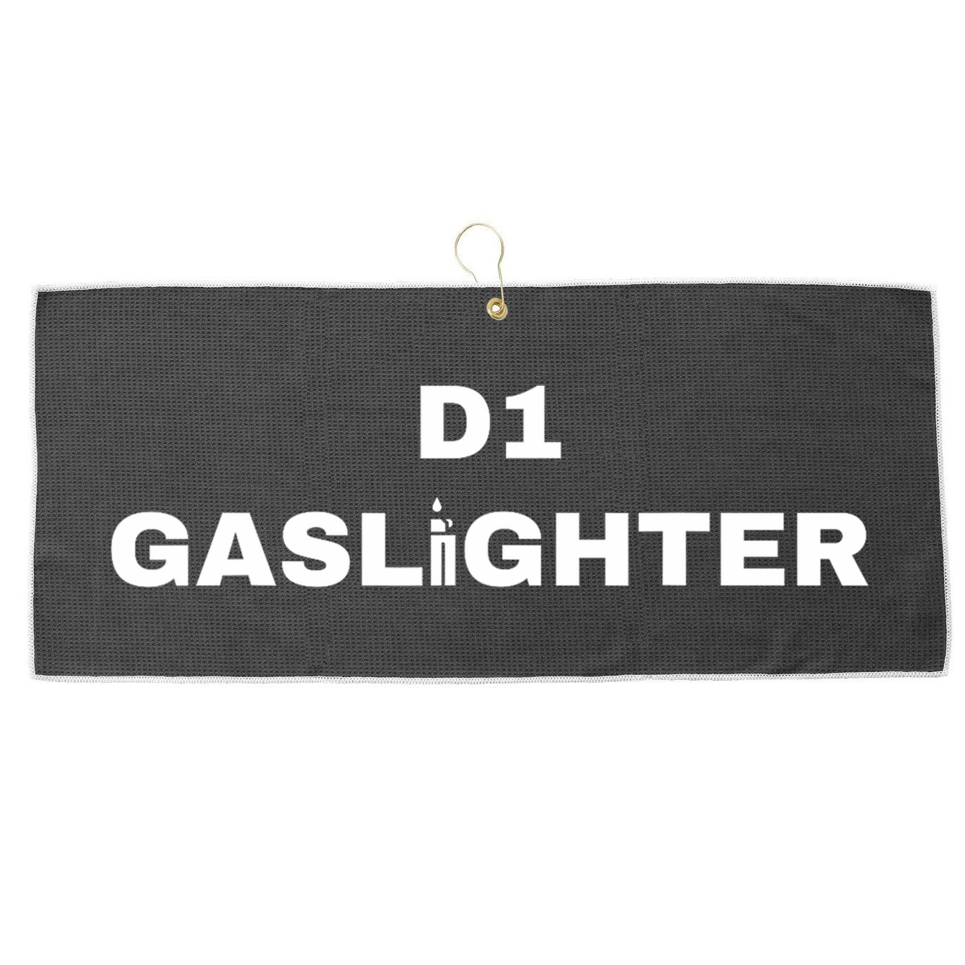 D1 Gaslighter Large Microfiber Waffle Golf Towel