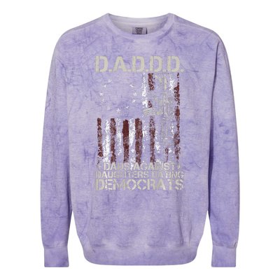 Daddd Gun Dads Against Daughters Dating Democrats Colorblast Crewneck Sweatshirt