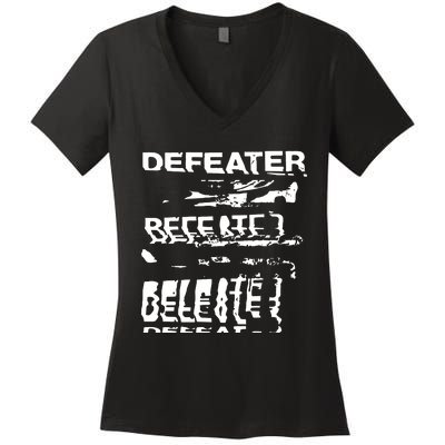 Defeater Glitch Women's V-Neck T-Shirt