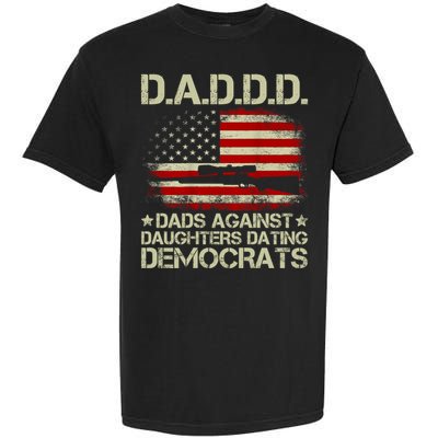 Daddd Gun Dads Against Daughters Dating Democrats USA Flag Garment-Dyed Heavyweight T-Shirt