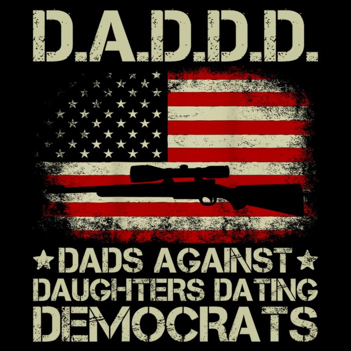 Daddd Gun Dads Against Daughters Dating Democrats USA Flag Apron