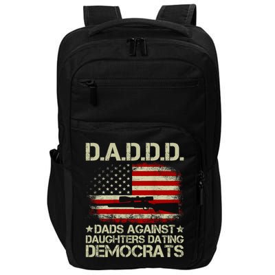 Daddd Gun Dads Against Daughters Dating Democrats USA Flag Impact Tech Backpack
