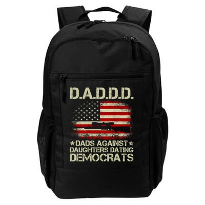 Daddd Gun Dads Against Daughters Dating Democrats USA Flag Backpack