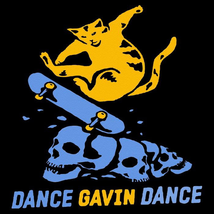 Dance Gavin Dance Design Stripe Pom Pom Beanie