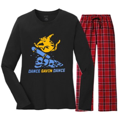 Dance Gavin Dance Design Women's Long Sleeve Flannel Pajama Set 