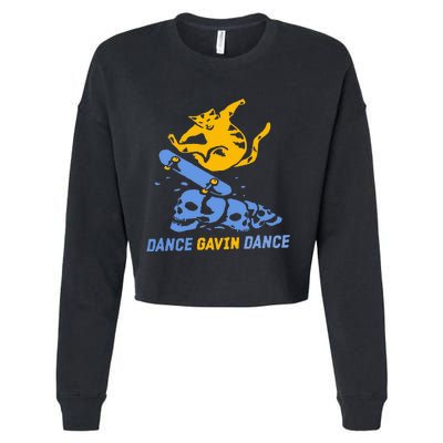 Dance Gavin Dance Design Cropped Pullover Crew