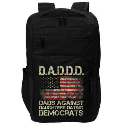 Daddd Gun Dads Against Daughters Dating Democrats USA Flag Impact Tech Backpack