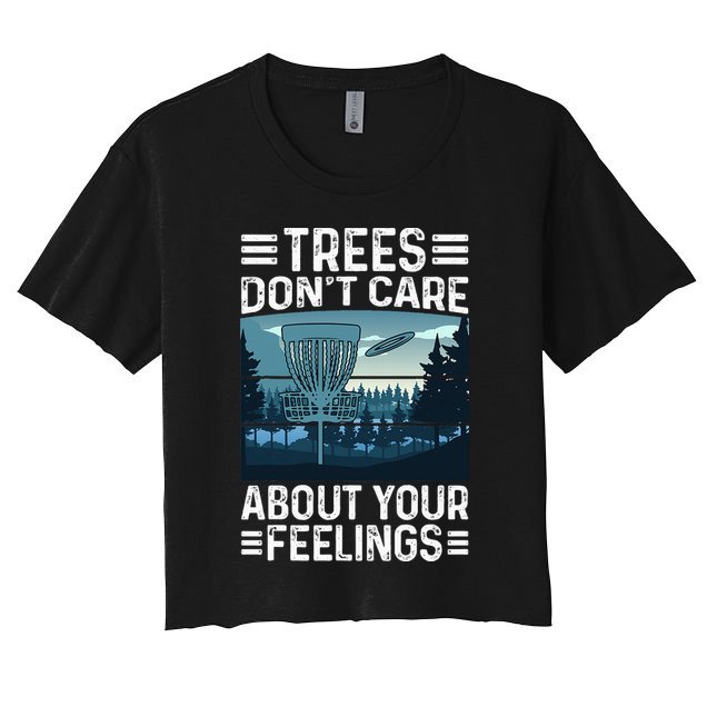 Disc Golf Design Art For  Disc Golf Player Women's Crop Top Tee