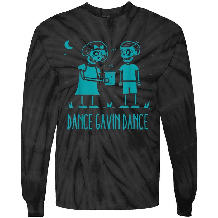 Dance Gavin Dance Graphic Design Tie-Dye Long Sleeve Shirt