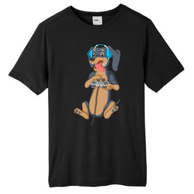 Dachshund Gamer Tall Fusion ChromaSoft Performance T-Shirt