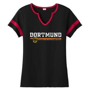 Dortmund Germany Deutschland Ladies Halftime Notch Neck Tee