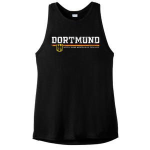 Dortmund Germany Deutschland Ladies PosiCharge Tri-Blend Wicking Tank