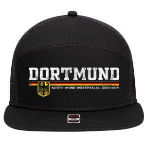 Dortmund Germany Deutschland 7 Panel Mesh Trucker Snapback Hat