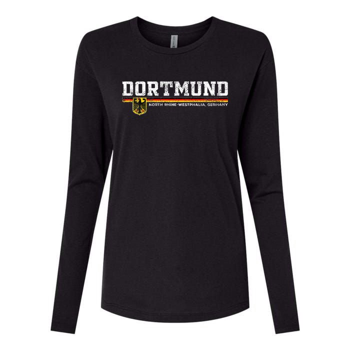 Dortmund Germany Deutschland Womens Cotton Relaxed Long Sleeve T-Shirt