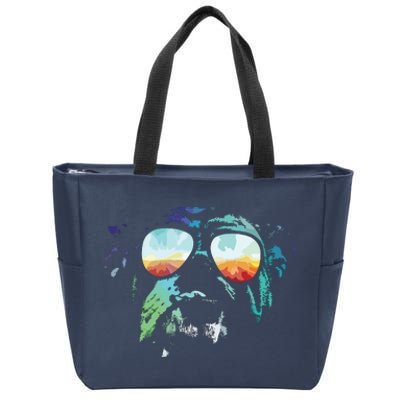 Disco Groovy English Bulldog Dog Gift Zip Tote Bag