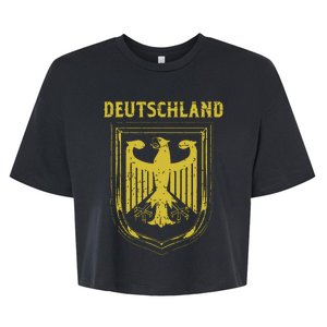 Deutschland Germany Eagle Nationalism Symbol Bella+Canvas Jersey Crop Tee