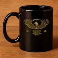 Derek Guy Eagle Arrow Iron Will 11oz C Handle Ceramic Mug