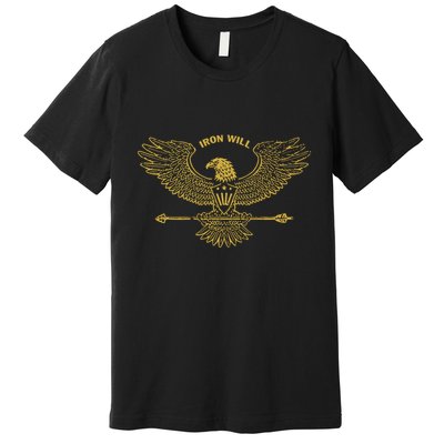 Derek Guy Eagle Arrow Iron Will Premium T-Shirt