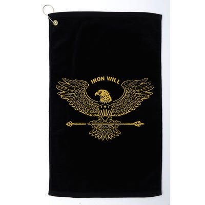 Derek Guy Eagle Arrow Iron Will Golf Towel