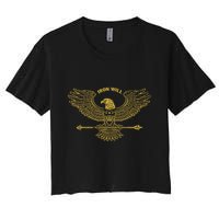 Derek Guy Eagle Arrow Iron Will Women's Crop Top Tee