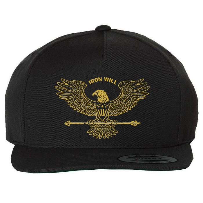 Derek Guy Eagle Arrow Iron Will Wool Snapback Cap